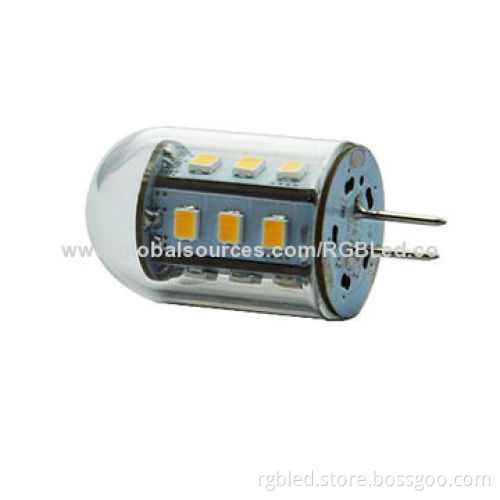 G4 LED Bulb, 2.6W, 18-piece 2835SMD, 270-280lm, with Cover